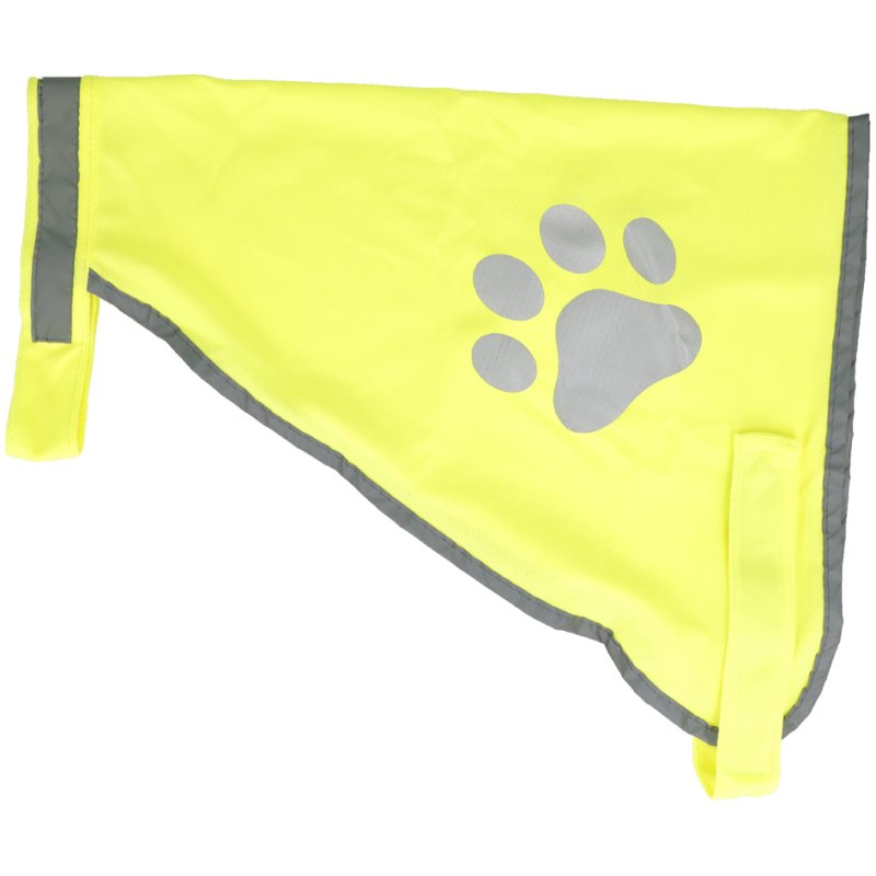 FIRST AID ONLY veiligheidsvest voor honden met pootafdrukken, geel, maat M